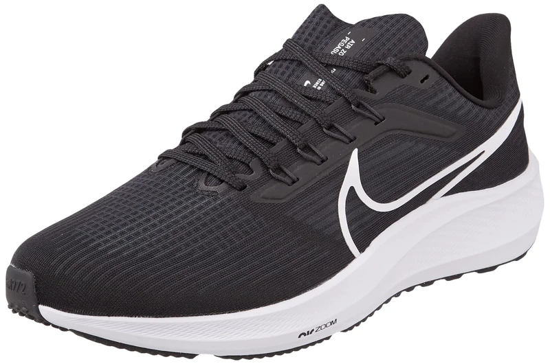 NIKE Men's Air Zoom Pegasus 39 Sneaker, Black/White-DK Smoke Grey, 13 UK - Image 1