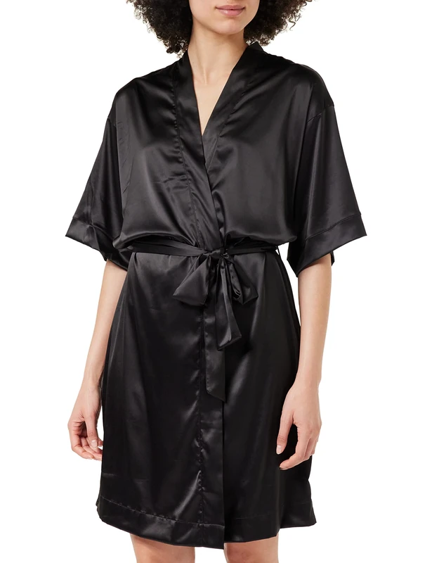 Emporio Armani Women's Bridal Dressing Gown, Black, L