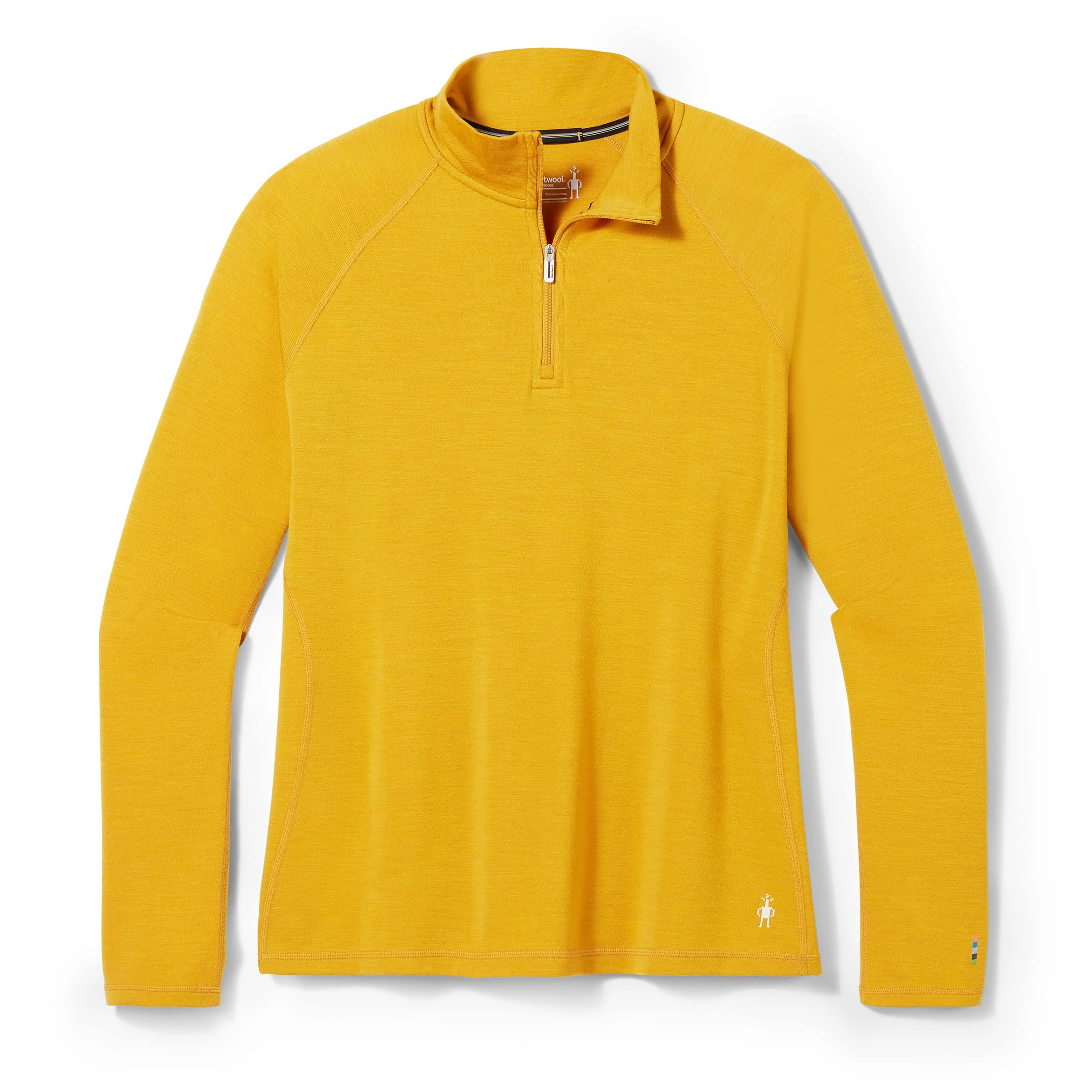 Smartwool Classic Thermal Merino Base Layer 1/4 Zip Plus - Women's, Honey Gold Heather, 1X