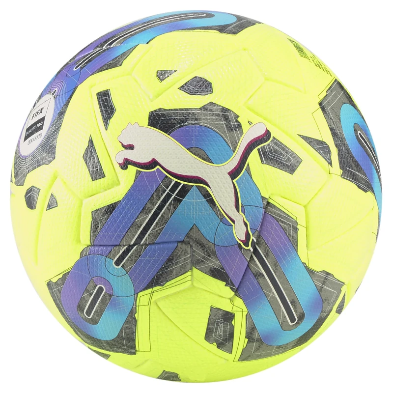 PUMA Unisex Balls Orbita 1TB FQP Football 5 Lemon Tonic Multi Colour Yellow