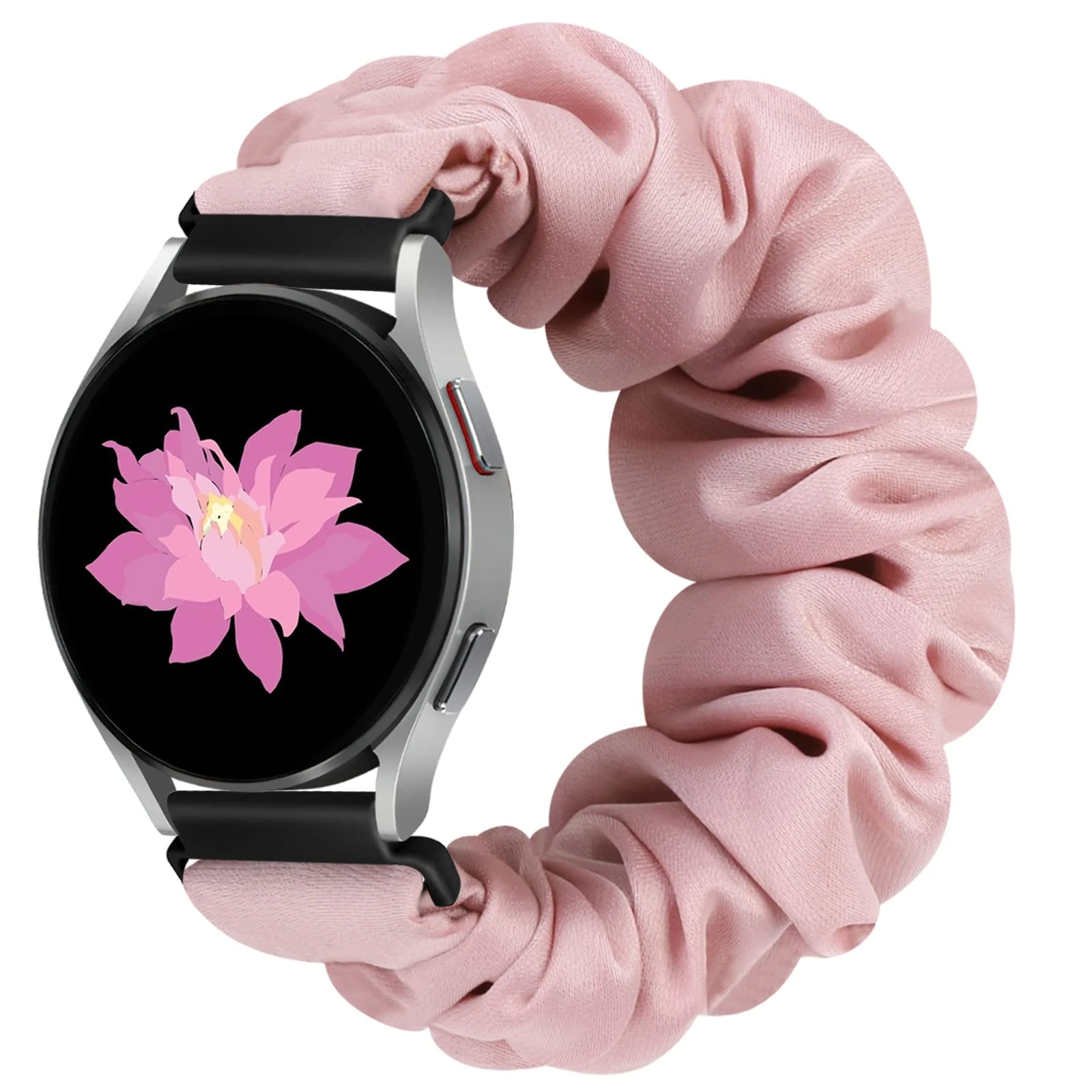 YCHDDER 20mm Elastic Scrunchie Watch Straps Compatible with Samsung Galaxy Watch 7/6/5/4/FE 40mm 44mm/Watch 6/4 Classic 43mm 47mm 42mm 46mm/5 Pro/Vivoactive 5/Vivoactive 3/Venu/Venu 2 Plus Women Girls