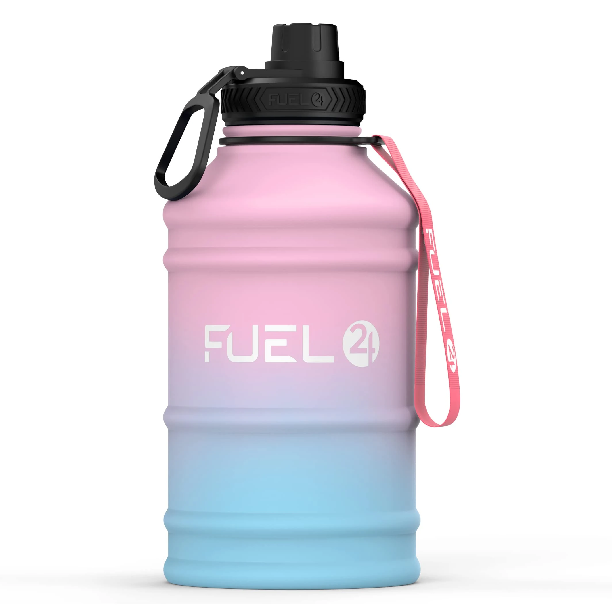 Fuel24 1.3L/2.2L Water Bottle Metal - STRONG, Drop & Leakproof BPA free 1L 2L Stainless Steel (2 Litre) - Large Gym Bottles for Men, Sports Water Bottle, Travel, Hiking Water Bottle