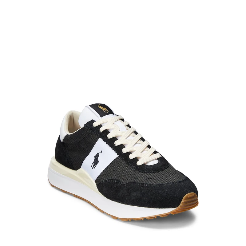 Polo Ralph Lauren Train 89 Sneaker, Black/White, 9 UK