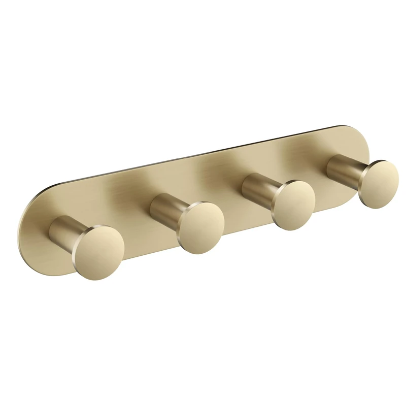 Kraus KEA-18804BG Elie Bathroom Robe and Towel Hook Rack, 9 Inch, Brushed Gold