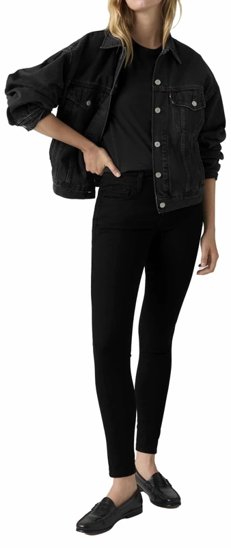 720 Hirise Super Skinny Black Squared