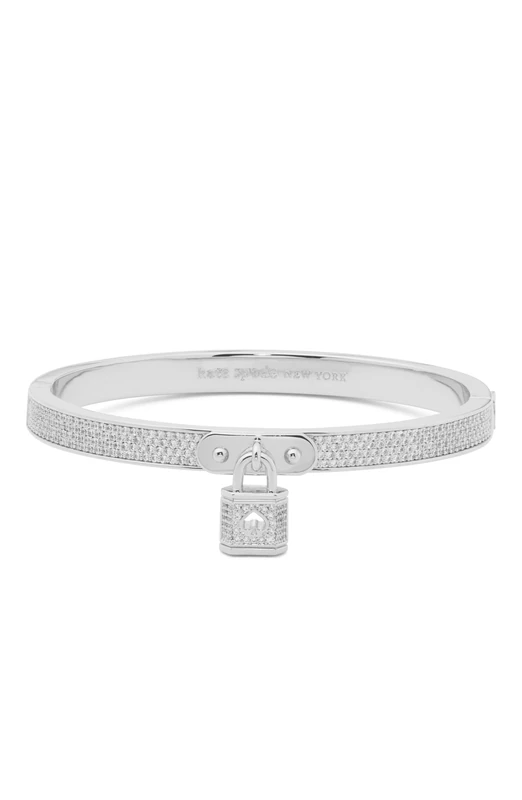 Kate Spade New York pave bangle, Silver