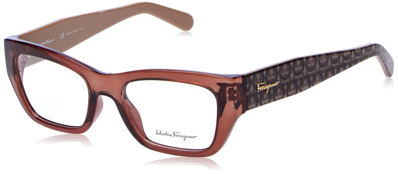 Salvatore Ferragamo SF2922 SF2922 232 transparent brown vista Women's Acetate, Standard, 53