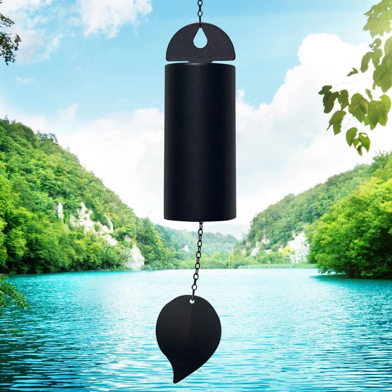 Deep Resonance Serenity Large Wind Chimes for Outside - Low Pitch 528 Hz Wind Bell - 30 inch (Large)