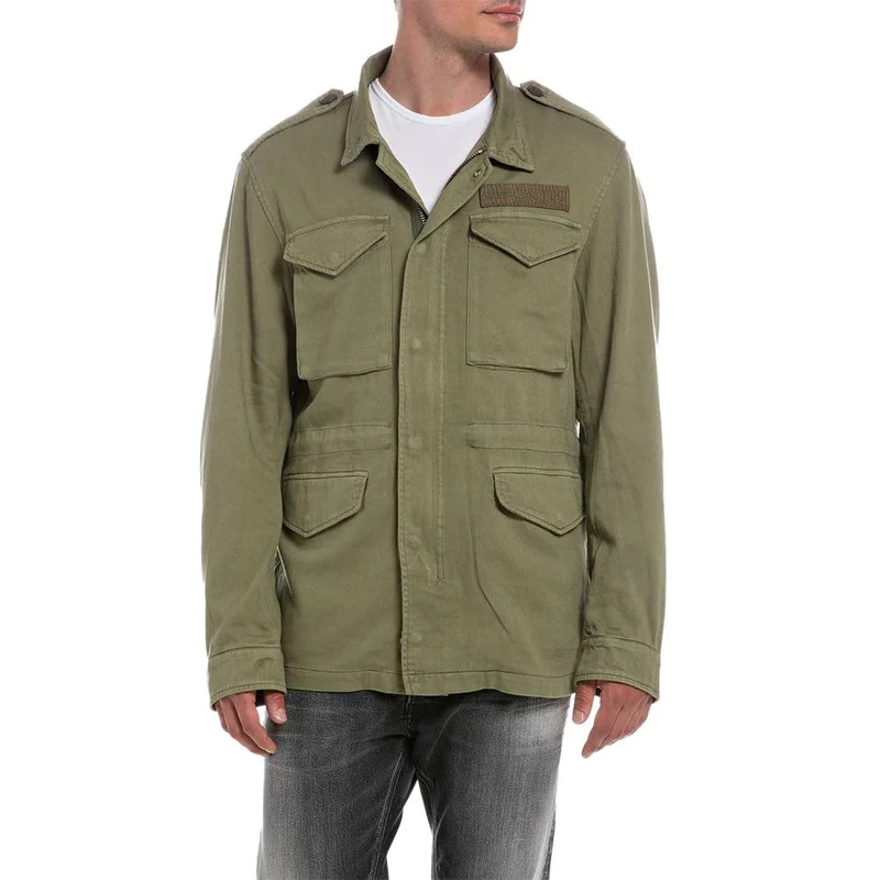 REPLAY Men's M8333 Jacket, Light Military 833, XL