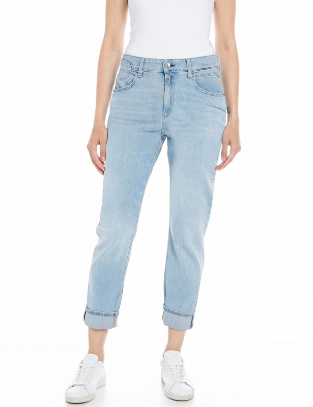 REPLAY Women's WA416 Marty 573 Online Jeans, Light Blue 010, 28W / 28L