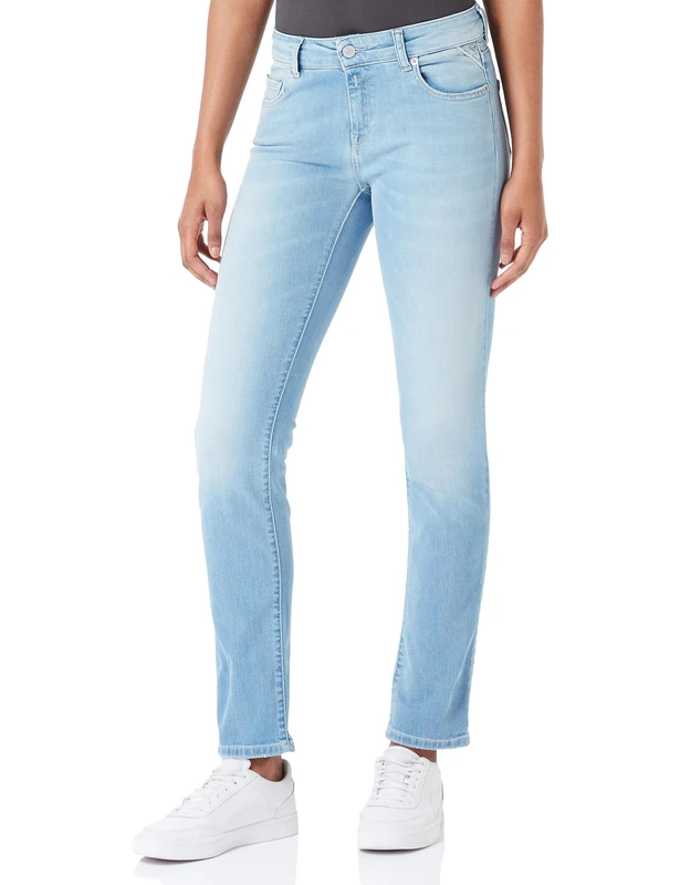 REPLAY Women's WA429 Faaby 573 Online Jeans, Light Blue 010, 25W / 32L