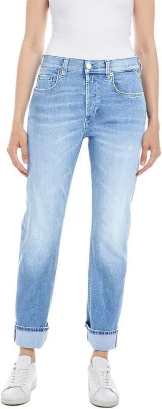 REPLAY Women's WB461 Maijke Straight 573 Online Jeans, 010 Light Blue, 2328 - Image 1