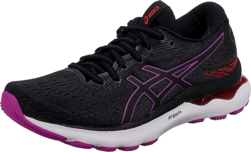 ASICS Nimbus 24 Road Running Shoe for Man Black White