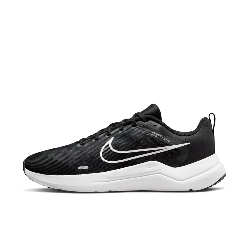 NIKE Men's Sneaker, Black White Dk Smoke Grey Pure Platinum, 7.5 UK