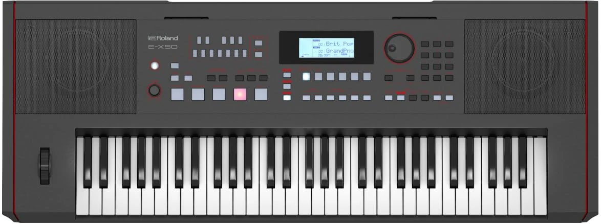 ROLAND E-X50 Electronic Arranger Keyboard – Easy-to-use | Stereo Speakers | Bluetooth | Professional Roland Sounds | Mic Input | Auto-accompaniment Function