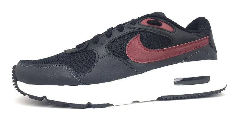 NIKE Men's Air Max Sc Sneaker, Black Team Red Anthracite Summ, 11.5 UK