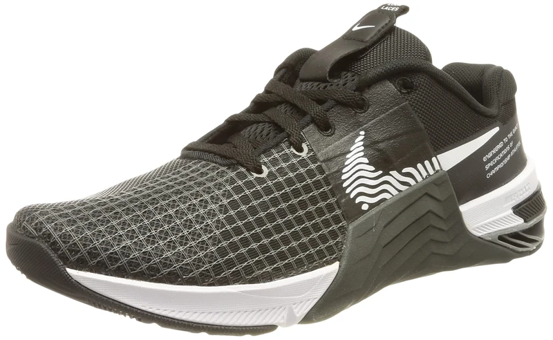 Nike Metcon 8 Running Shoe Black/White-Dk Smoke Grey-Smok 8