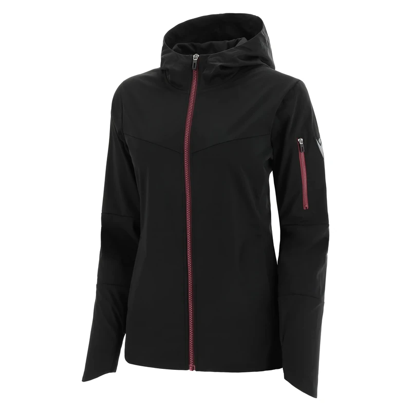 Macron Athleisure Scc Candia Softshell Hoody Jkt Blk Wmn Jacket Womens - Image 1