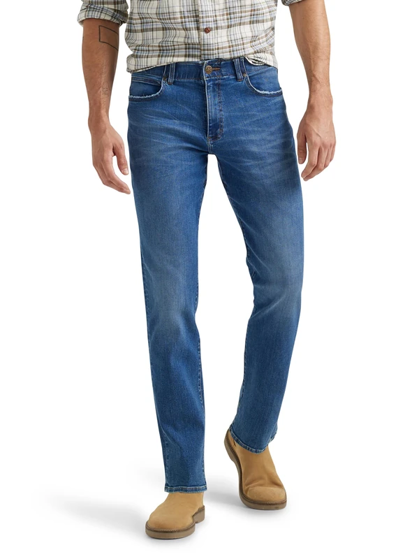 Lee Men's Performance Series Extreme Motion Straight Fit Tapered Leg Jean, Galilean Blue, 34W x 36L