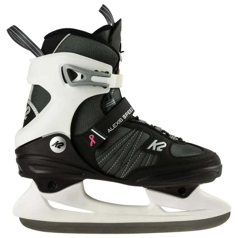 K2 Alexis Speed Ice Pro Ice Shoe Black - White – Gray 11 - Image 1