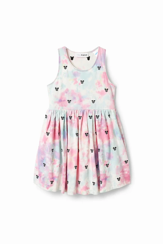 Desigual Girls' Vest_Rosae 3009 CHICLE Dresses, Red, 14 Years