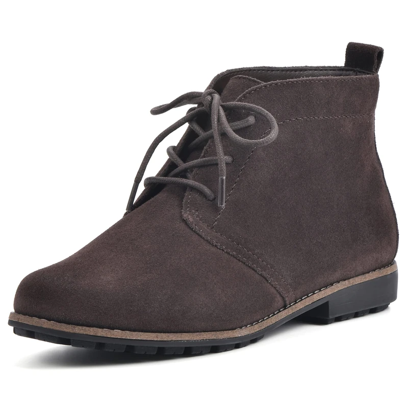 WHITE MOUNTAIN Women's Auburn Hiking Boot, Brown/Suede, 4 UK