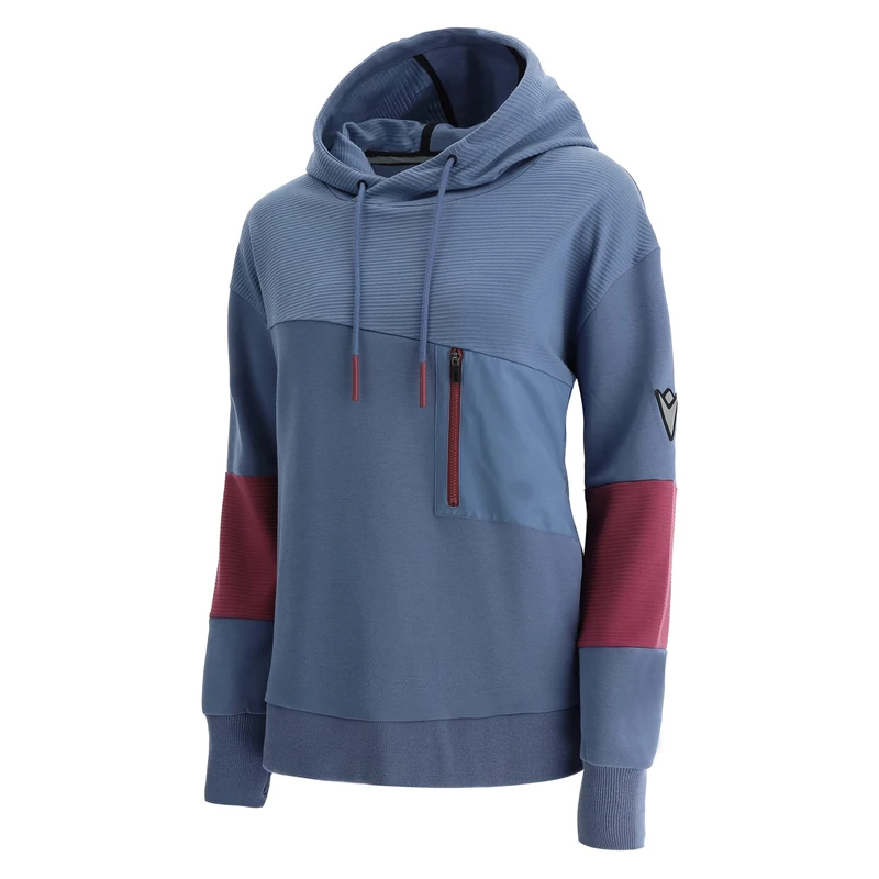Macron Athleisure Scc Adua Light Stretch Hoody Lavio/Lbrd Wmn Women's Sweatshirt
