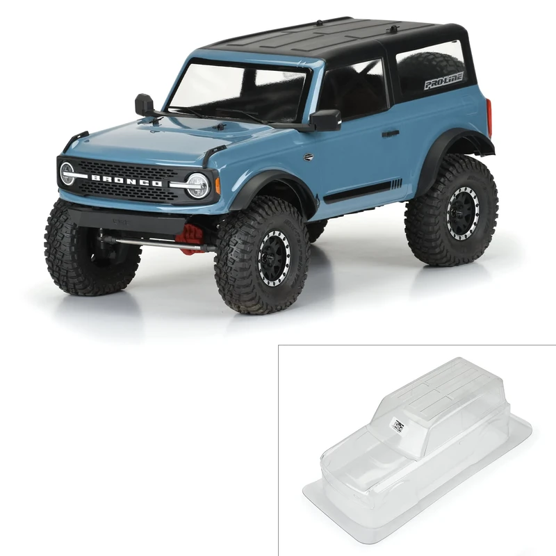Pro-Line Racing 1/10 2021 Ford Bronco Clear Body Set 11.4 Inch Wheelbase: Crawlers