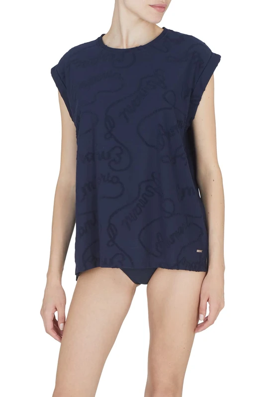 Emporio Armani Swimwear Women's Emporio Armani Logomania Tank, Navy, XS, Navy, XS