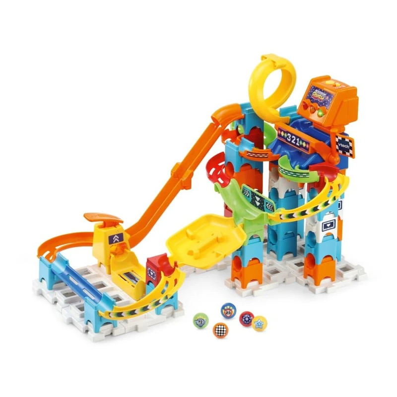 VTech 80-519323 Marble Rush Racing Set Electronic M200E - Educational Toy - with Light and Sound Effects - 4 to 8 Years