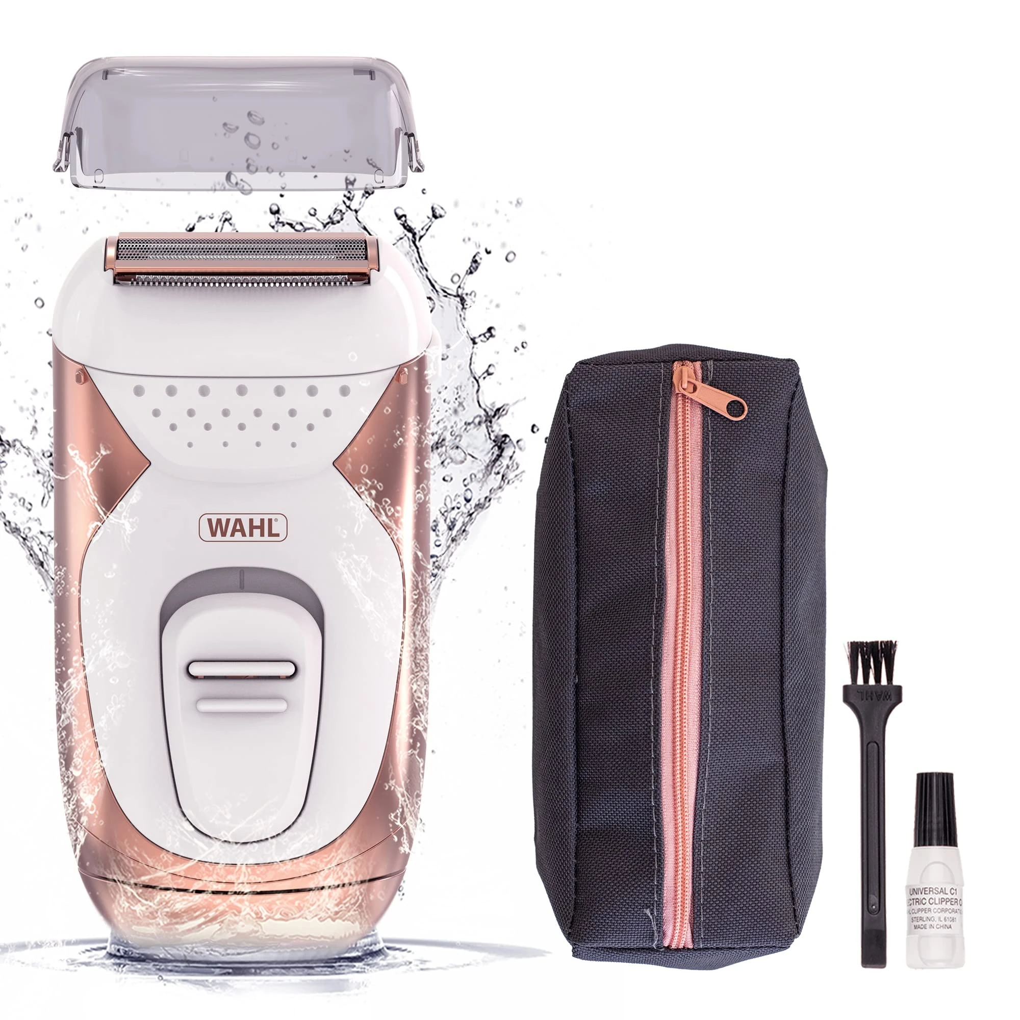 Wahl Ladies Shaver, Wet and Dry Hair Remover for Legs Underarms, Bikini Trimmer, Painless Hair Removal, Light Portable Shavers, Smooth Shaving for Women, Less Irritation, Showerproof Electric Razor
