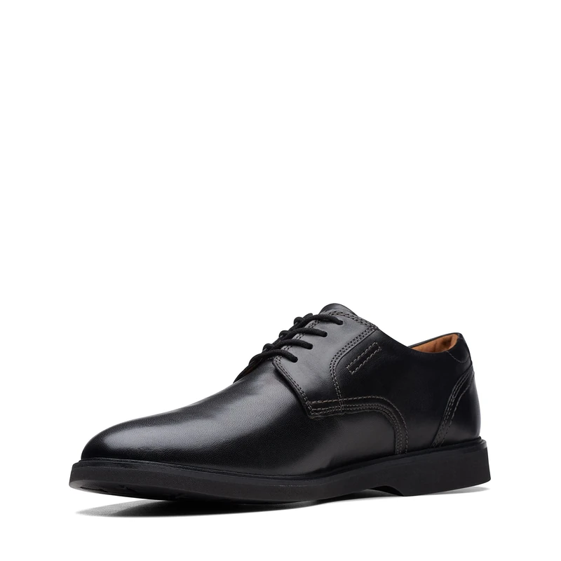 Clarks Men's Malwood Lace Oxford, Black (Black Leather), 8 UK