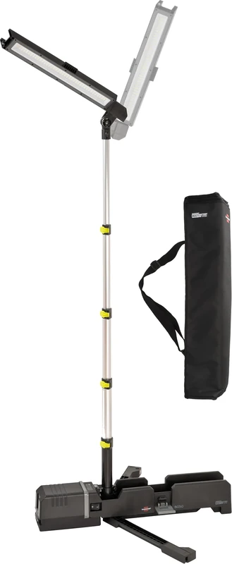 Brennenstuhl Multi Battery LED Work Light 6050 MA (7700lm, IP54, height adjustable up to 140cm, compatible with 18V batteries from 11 different manufacturers, without battery, Engineered in Germany)