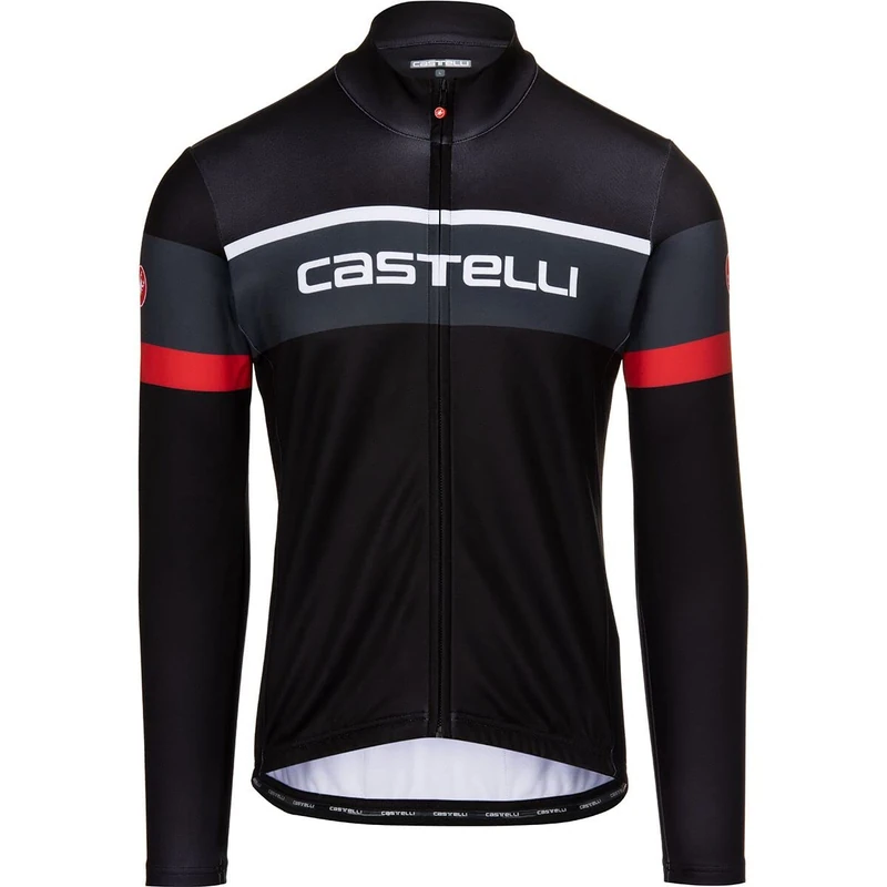 CASTELLI 4522522-085 PASSISTA Jersey Men's Sweatshirt Light Black/Dark Gray-Red S - Image 1