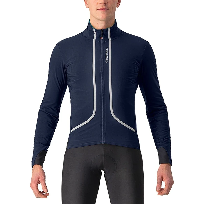 CASTELLI 4522508-414 FLIGHT JACKET AIR Men's Jacket Savile Blue/Silver Gray-Stell XXL