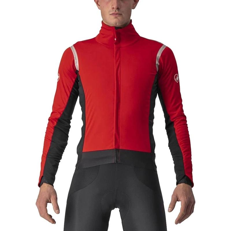CASTELLI Alpha ROS 2 Jacket, Red/Silver Reflex-Dark Gray, L