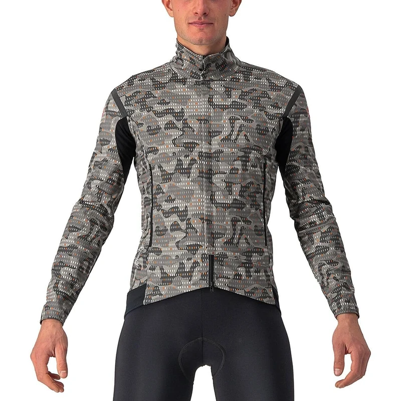 CASTELLI 4522501-064 UNLTD PERFETTO RoS Sweatshirt Men's NICKEL GRAY/DARK GRAY Size M