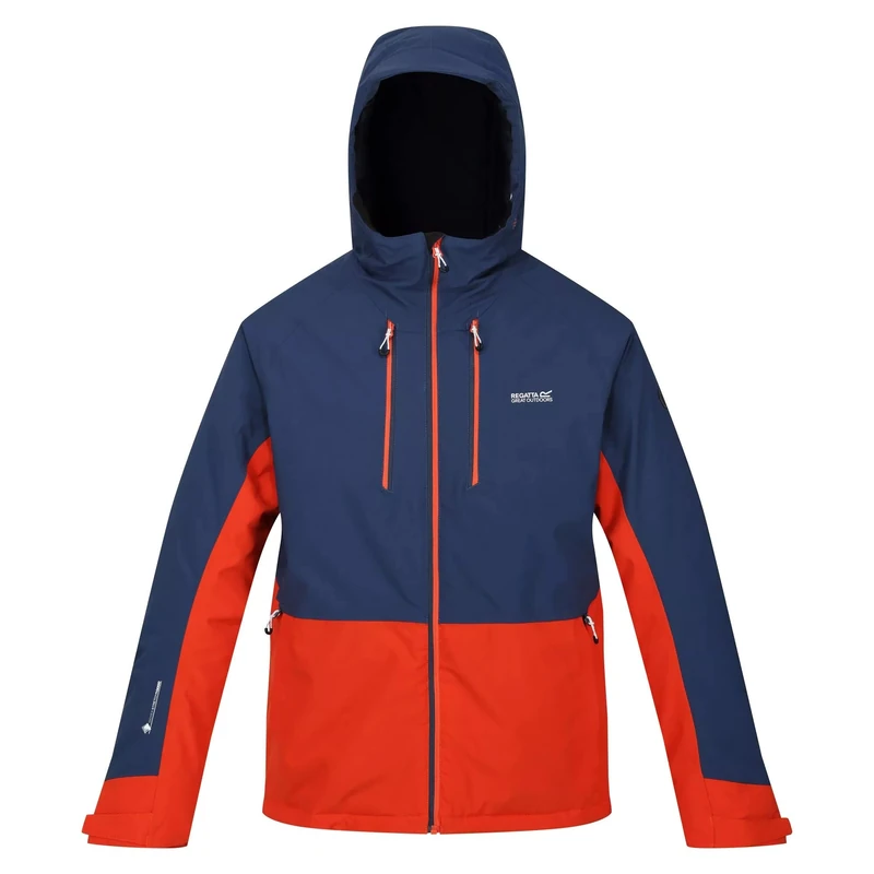 Regatta Mens Highton III Stretch Padded Jacket (S) (Admiral Blue/Rusty Orange)
