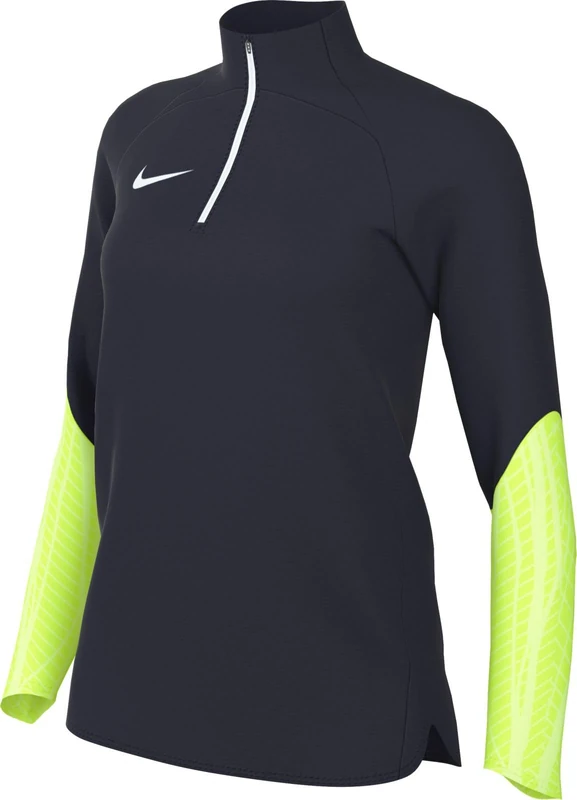 NIKE DR2296-452 W NK DF STRK23 DRIL TOP Jacket Women's OBSIDIAN/VOLT/BARELY VOLT/WHITE Size XS - Image 1