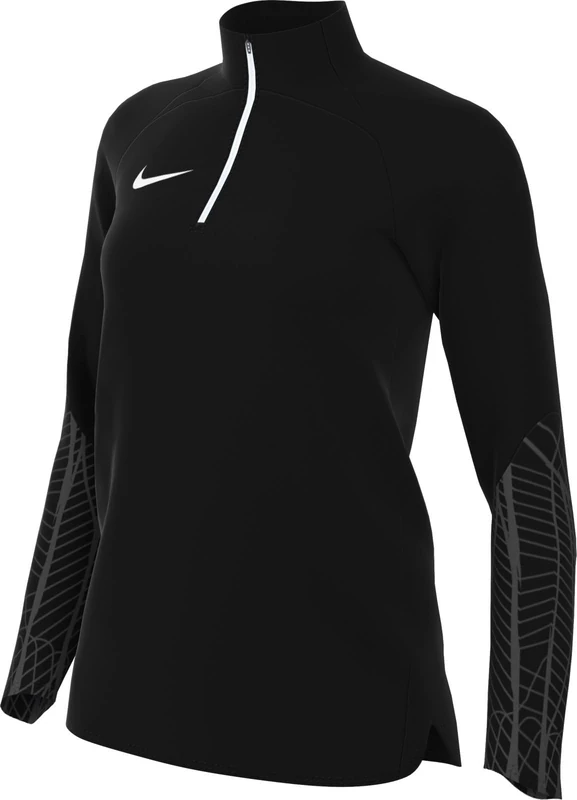 NIKE DR2296-010 W NK DF STRK23 DRIL TOP T-shirt Women's BLACK/BLACK/ANTHRACITE/WHITE Size S
