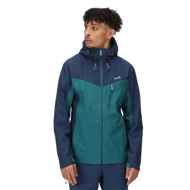 Regatta Birchdale Waterproof Jacket Mens - Outdoor Rain Jacket men - lightweight , waterpoof & windbreaker raincoat - hooded Shell - walking , hiking & activity Waterproof Jacket
