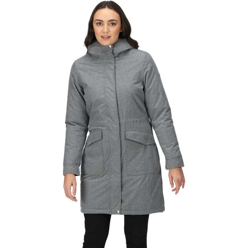 Regatta Womens/Ladies Romine Waterproof Parka (16 UK) (Storm Grey Marl)