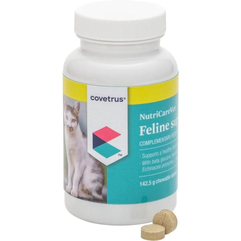 Covetrus NutriCareVet Immune Support for Cats - 190 Chewable Tablets