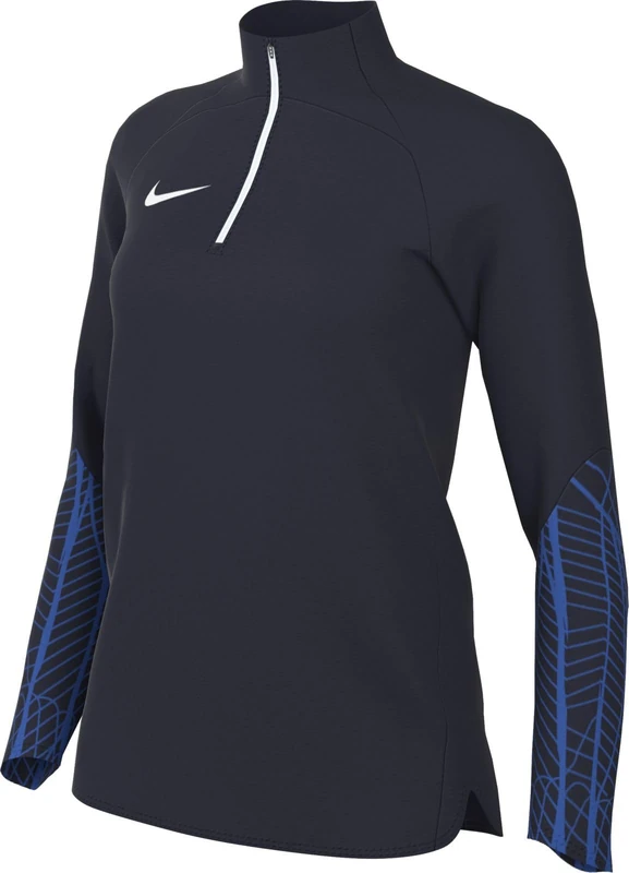 NIKE DR2296-451 W NK DF STRK23 DRIL TOP Jacket Women's OBSIDIAN/OBSIDIAN/ROYAL BLUE/WHITE Size M