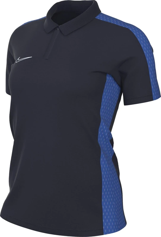 NIKE DR1348-451 W NK DF ACD23 POLO SS Polo shirt Women's OBSIDIAN/ROYAL BLUE/WHITE Size S
