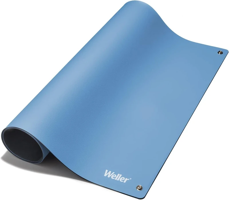 Weller T0051403499 Antistatic ESD Premium Work Station Soldering Mat Set, 900 x 600 mm, Blue Soldering Mat