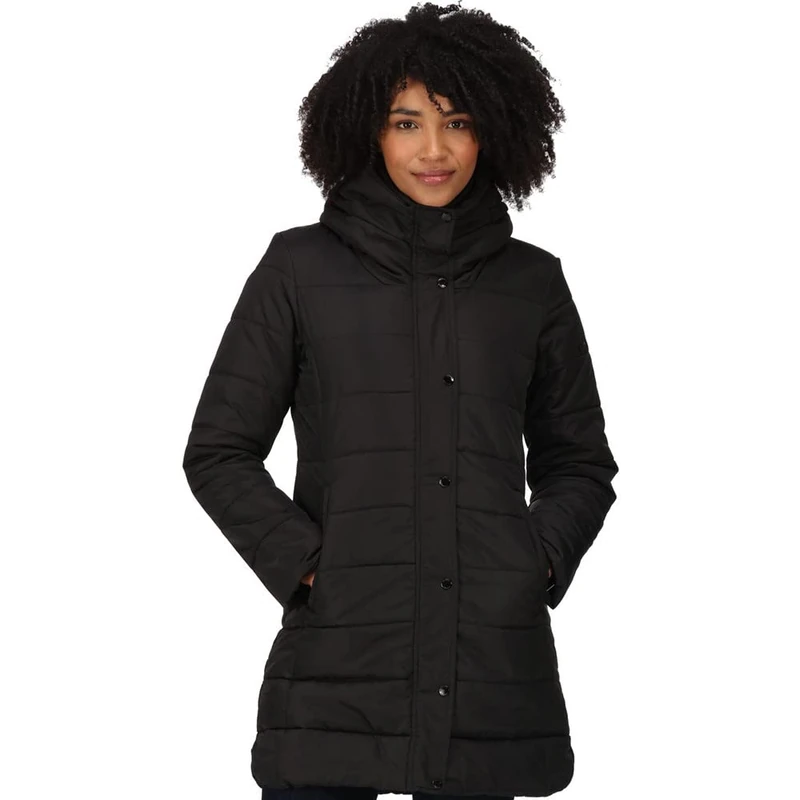Regatta Women's Pamelina Baffled Quilted Jackets, Black, 8 UK