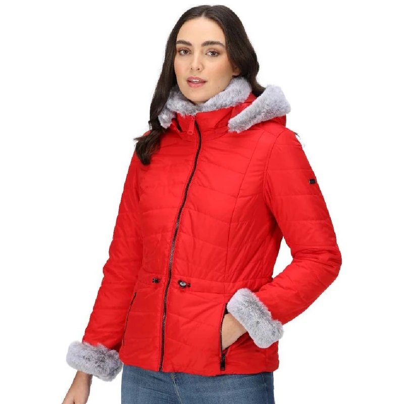 Regatta Women's Willabella Baffled Quilted Jackets, Code Red, 12 UK