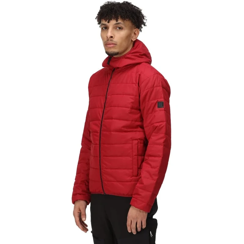 Regatta Men's Helfa Baffled Quilted Jackets, Dark Red, M UK