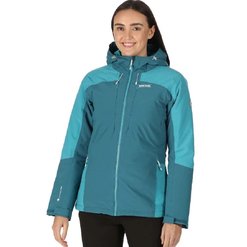 Regatta Women's Highton Striii Jackets Waterproof Insulated, Dragnfly/Pag, 10 UK